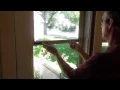Remove screen and glass from Larson gold series storm window