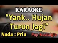 Download Lagu ANTARA BENCI DAN RINDU (yang hujan turun lagi) - KARAOKE || NADA PRIA COWOK || Pop Nostalgia