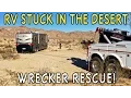 RV Stuck in the Desert Coach-Net Wrecker to the Rescue