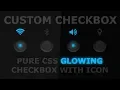 Glowing Checkbox Design With Icon Html CSS and Fontawesome Icon