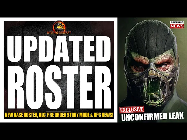 Mortal Kombat 12 Exclusive: 35 CHARACTERS, BASE ROSTER LEAKED DLC NPC, STORY, &amp; TRAILER NEWS UPDATE!