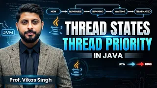 Thread States And Thread Priority in Java Java Tutorial by Vikas Singh Sir