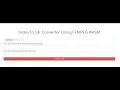 Node js Express FFMPEG WASM to GIF Animation Converter Project in Browser Using Javascript