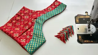 Latest Back Neck Blouse Design | Blouse Designs Neck | Cutting And Stitching Back Neck Blouse Design