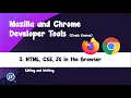 3 Editing and Writing HTML CSS JS in the Browser Developer Tools