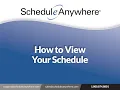 How to View Your Schedule