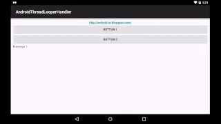 Android example Thread Handler and Looper