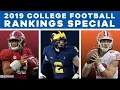 2019 College Football Rankings Special Who will be number 1 Cover 3