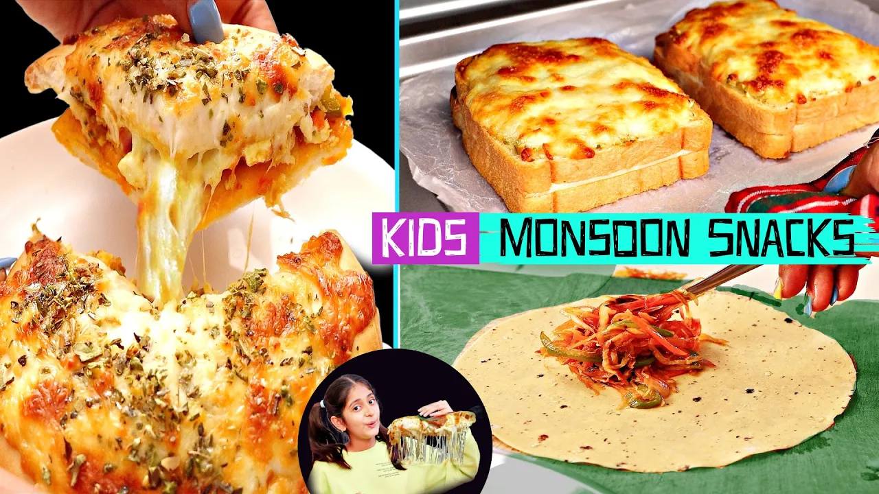 3 KIDS SNACKS RECIPE   MONSOON Crispy Snacks Recipe   CookWithNisha