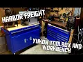 Harbor Freight Yukon Toolbox and Modile Workbench Review Unboxing and Setup