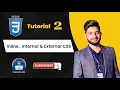 Inline Internal External CSS Web Development Full Course CSS Tutorial