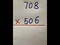 Math Tricks Shortcut Tricks to multiply two 3 digits number