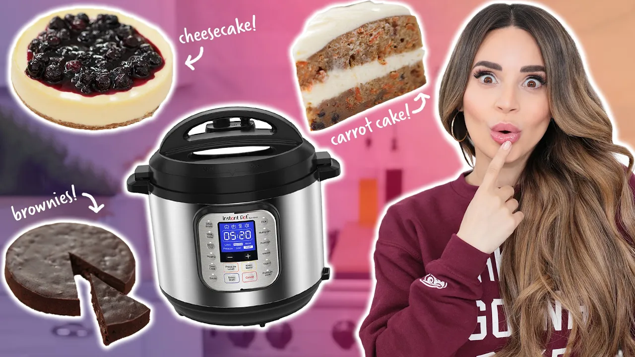 I Tried BAKING Desserts In An INSTANT POT!