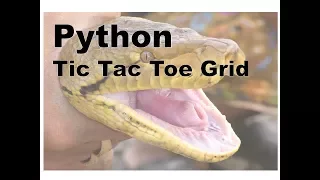 550-Python Tic Tac Toe Grid Graphical