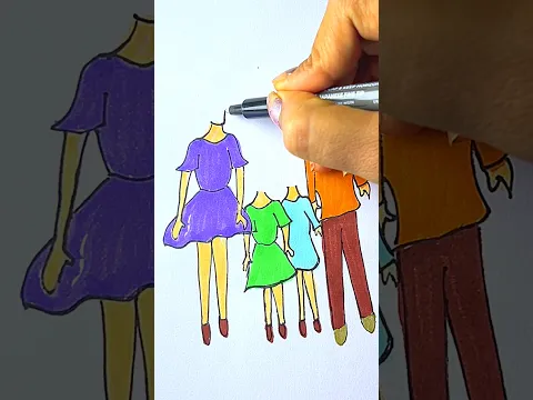 A Funny Family Story is back #shorts #art #craft #drawing
