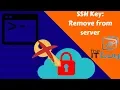 How to remove an SSH key from server