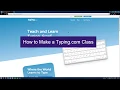 How to Create a Typing com Class