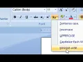 case in Microsoft Word Case each Word cASE