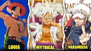 All 6 TYPES Of Devil Fruits In One Piece