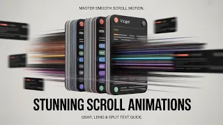 Stunning Scroll Animations GSAP Lenis Split Text Guide