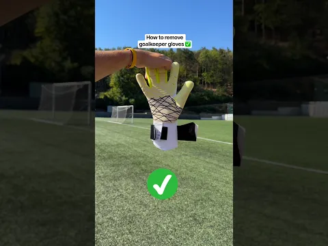 How to remove goalkeeper gloves ✅ #howto #football #goalkeepergloves #11teamsports