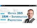 Office 365 Information Rights Management Settings