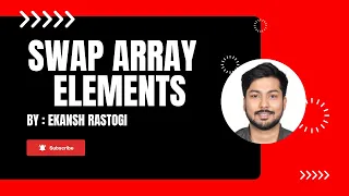 Array Swap Swap elements of an array in Java