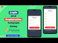 How to Login and Register using Firebase Realtime Database Android Firebase Tutorials - 01