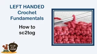 sc2tog - LEFT handed Crochet Fundamentals