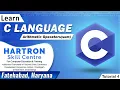 C Language Tutorial 4 Arithmetic Operators sum HARTRON SKILL CENTRE FATEHABAD