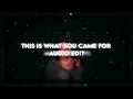 Download Lagu This Is What You Came For | Audio Edit