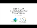 AHSC Round 7 and 8 GHG Benefits Calculator Tool Webinar