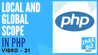 Local and Global Scope in PHP 8 PHP Tutorial Learn PHP Programming PHP for Beginners