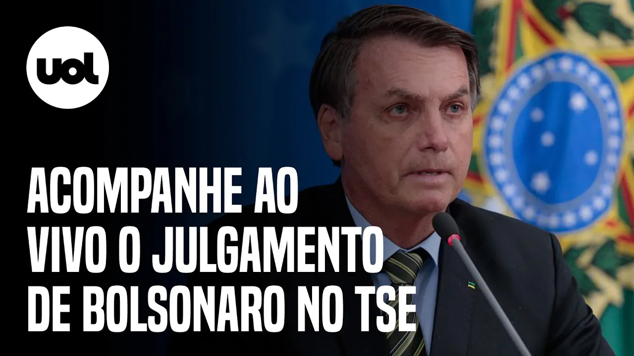 ???? Julgamento de Bolsonaro ao vivo: TSE vota ação que pode tornar o ex-presidente inelegível