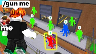 Playing MM2 As A NOOB With REAL HACKS... (Admin Commands)