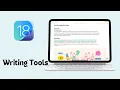 Apple Notes Update Writing Tools iPadOS 18