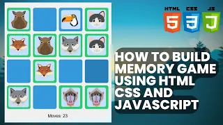 Creating a Memory Game using JavaScript CSS and HTML setTimeout function in JavaScript