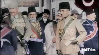The Colorful Footage Of The Ottoman Sultan Welcoming The German Emperor WW1 