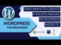 WordPress Multi Language Website - 2 Ways To Create Multilingual Website Using Polylang or GTranslate