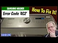 Error Code 4C2 4C or 4E too on a SAMSUNG Washer clothes washer Washing Machine