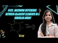 3423 Maximum Difference Between Adjacent Elements in a Circular Array Leetcode