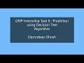 GRIP Task 6 Prediction using Decision Tree Algorithm