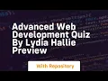 Advanced web development quiz by lydia hallie