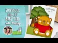 Storybook die-cut baby card with Mindy