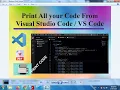 Print or PDF Your Code From Visual Studio VS Code