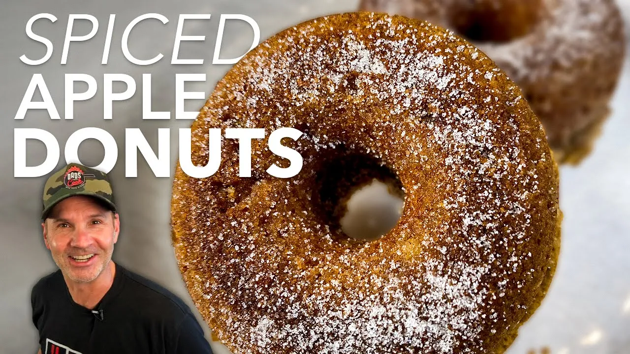 SPICED APPLE DONUTS   DADS THAT COOK