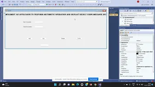 Implement an application to perform arithmetic operations in VB NET