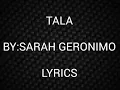 Download Lagu Lyrics of TALA by Sarah Geronimo