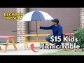 How to Build a 15 Kids Picnic Table Easy DIY for Beginners