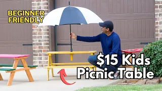 How to Build a 15 Kids Picnic Table Easy DIY for Beginners